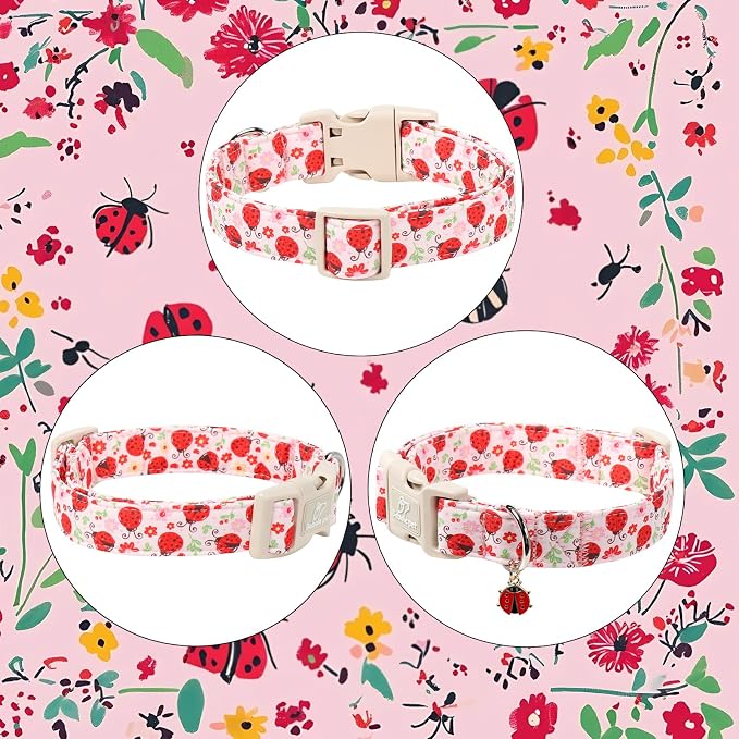 Lucky Ladybug Dog Collar for Medium Dogs - Image 7