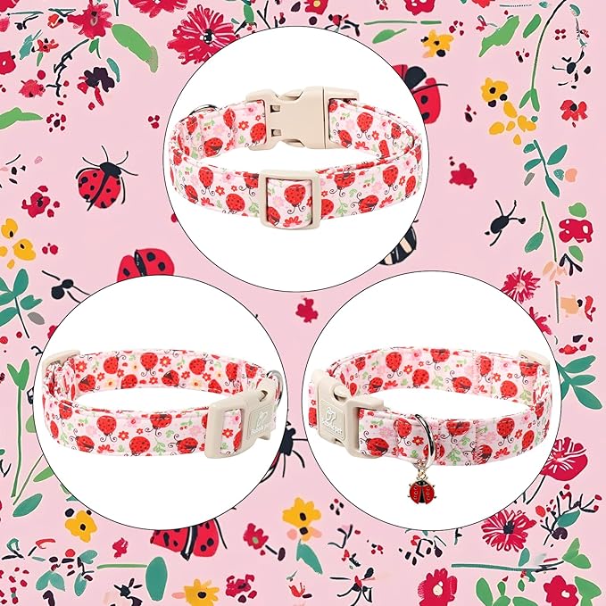 Lucky Ladybug Dog Collar for Small Dogs - Image 7