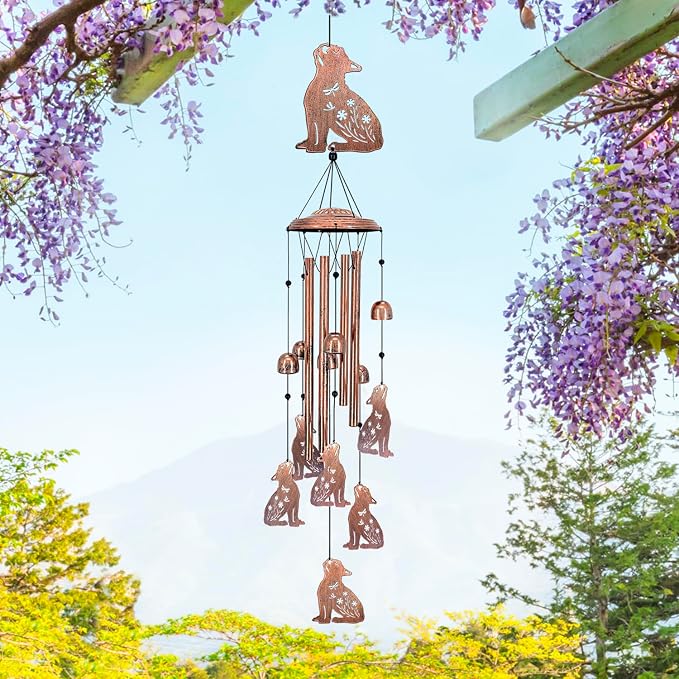 French Bulldog Wind Chimes for Outside, Dog Gifts for Women/Men/Sympathy - Image 6