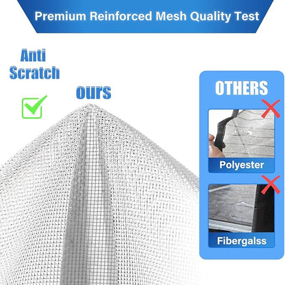 Magnetic Screen Door Upgraded PET Mesh Stronger Than Fiberglass and Polyester - Image 4