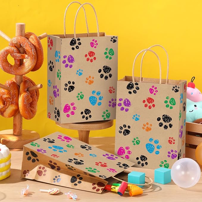 Blulu 20 Pcs Puppy Dog Paw Gift Bags - Image 4