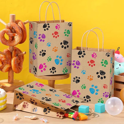Blulu 20 Pcs Puppy Dog Paw Gift Bags - Image 4