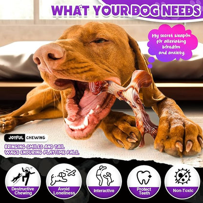 4 Pack Dog Chew Toys for Aggressive Chewers - Image 2