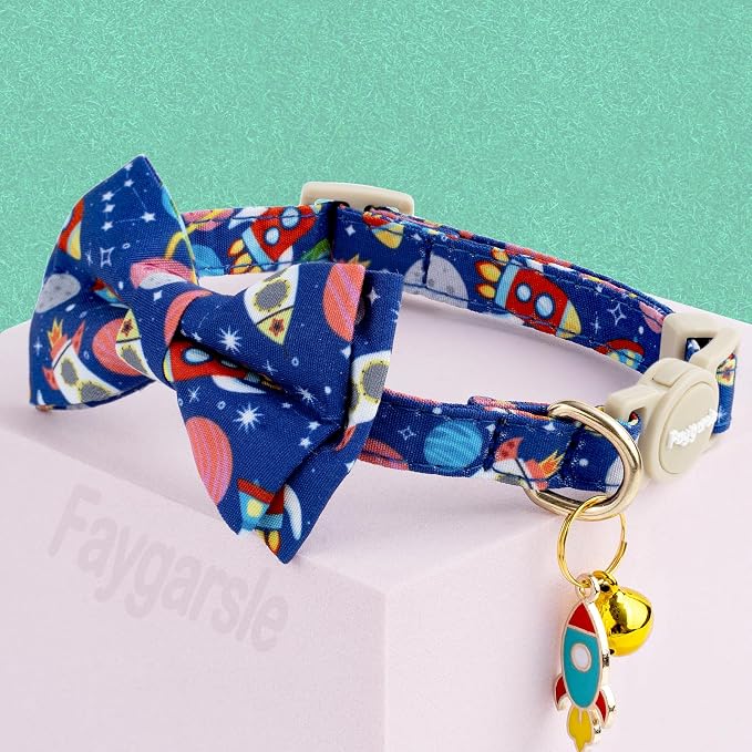 Faygarsle 2 Pack Space Theme Cat Collar Set - Image 4