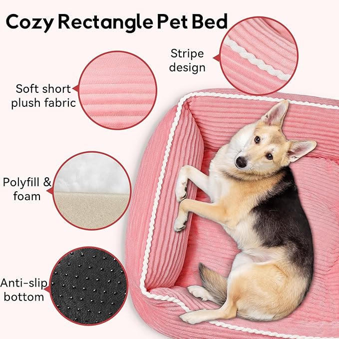 Orthopedic Dog Bed for Medium Dogs, Dog Sofa Beds Supportive Foam Pet Couch Bed - Image 6