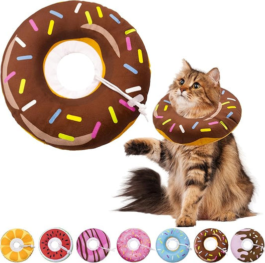 Cat Cone Collar Soft, Adjustable Cat Recovery Collar by Seyezo