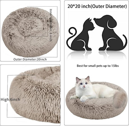 Cat Beds for Indoor Cats, 20 Inch Dog Bed for Small Melium Large Dogs, - Image 5