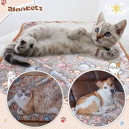 Tatuo 4 Pcs Dog Blanket for Pet Cat Blankets Indoor Puppy Teething Stuff Toys - Image 5