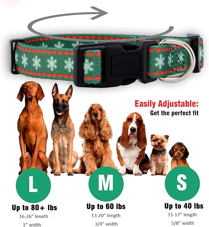 Native Pup Christmas Dog Collar- Winter Holiday Collars - Image 3