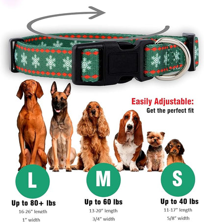 Native Pup Christmas Dog Collar- Winter Holiday Collars - Image 3
