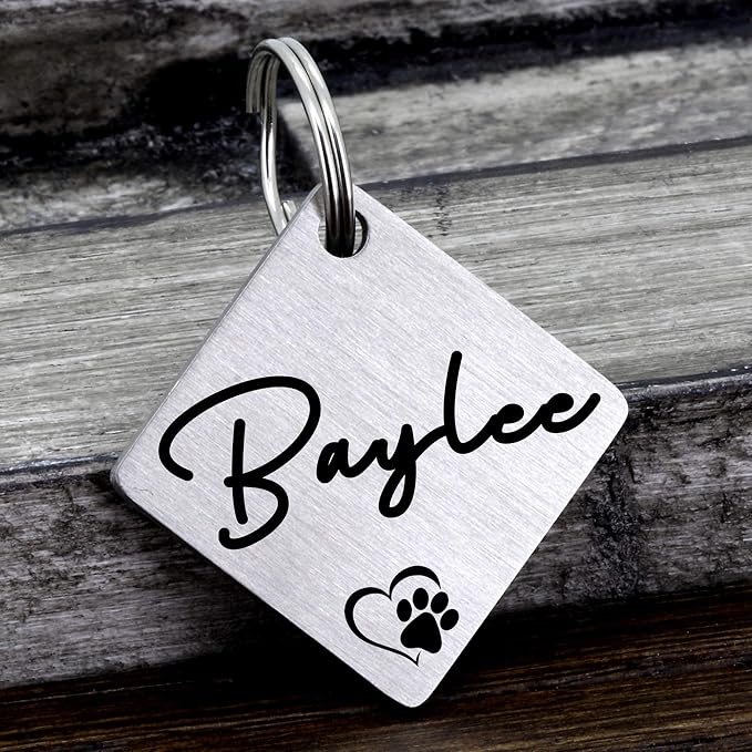 Ultra Joys Dog ID Tag, Custom Dog Tag Personalized Cat Tag, Pet ID Tag - Image 2