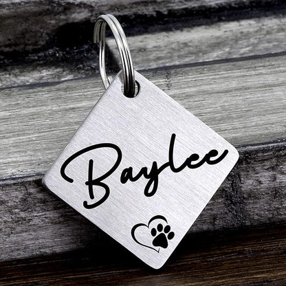 Ultra Joys Dog ID Tag, Custom Dog Tag Personalized Cat Tag, Pet ID Tag - Image 2
