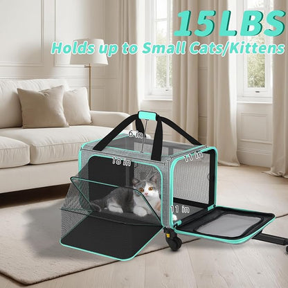 Rolling Pet Carrier with Detachable Wheels - Image 6