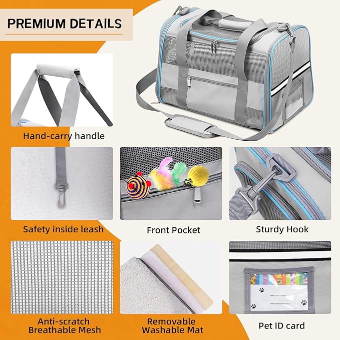 Large Cat Carrier Dog Carrier, Pet Carrier - Image 6