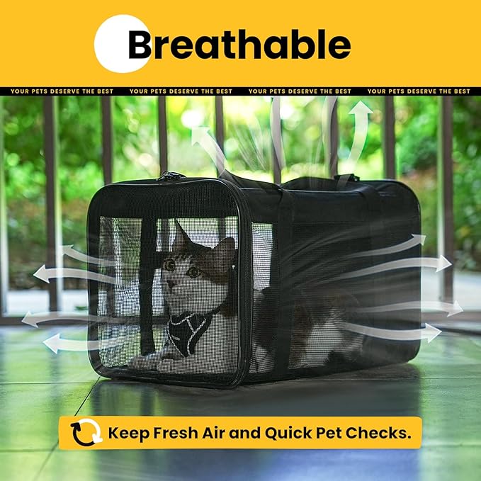 Cat Carrier Bag, Soft-Sided Pet Carriers - Image 4