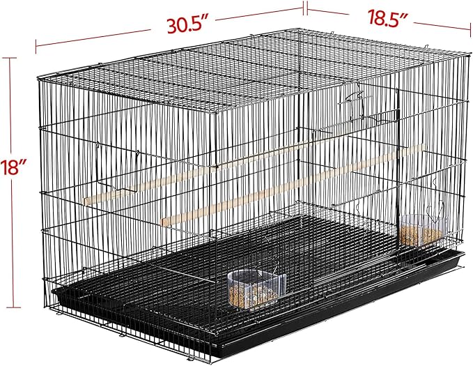 Yaheetech 30‘’ Flight Bird Cage Stackable Design - Image 6