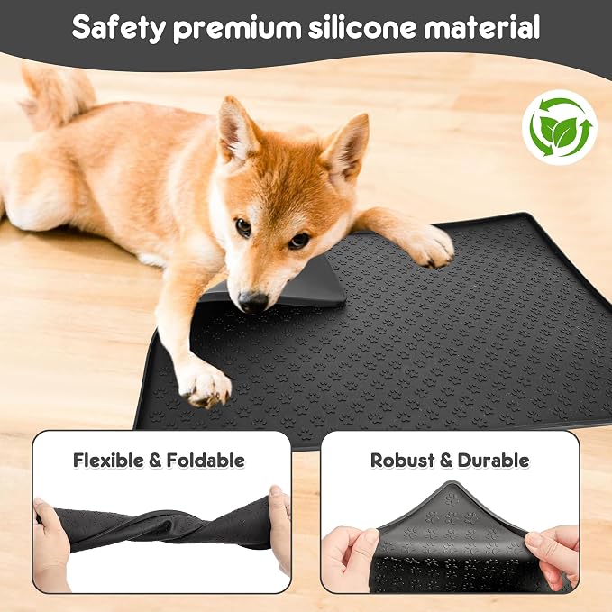 Silicone Dog Dish Mat for Food and Water - Image 3