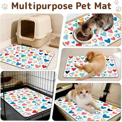 Dog Food Mat for Bowls, Absorbent Quick Dry Dog Cat Mats for Food and Water - Image 7