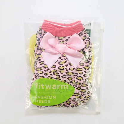 Fitwarm Leopard Dog Pajamas, Fleece Dog Clothes - Image 8