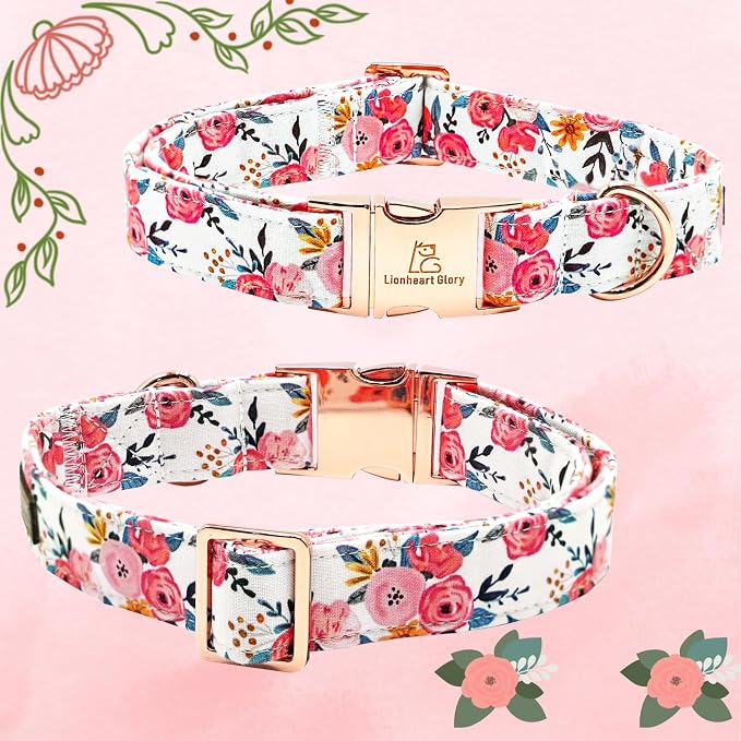 Lionheart glory Dog Collar Flowers Collar Floral Dog Collar - Image 5