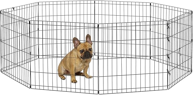 MidWest Homes for Pets Folding Metal Puppy / Dog Exercise Pen, Indoor/Outdoor by NewWorldPetProducts