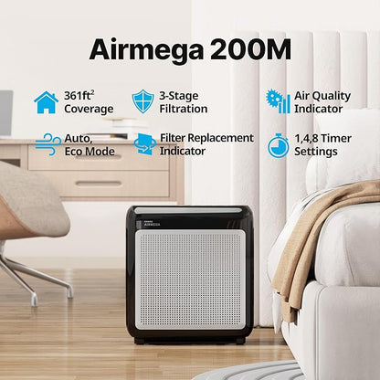 COWAY Air Purifiers for Home Up to 1, 748 ft², HEPA Filter for Smoke, Pet Dander - Image 2