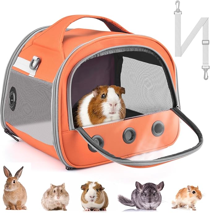 Bissap Guinea Pig Carrier Bag, Portable Small Animal Carrier Pouch by Bissap