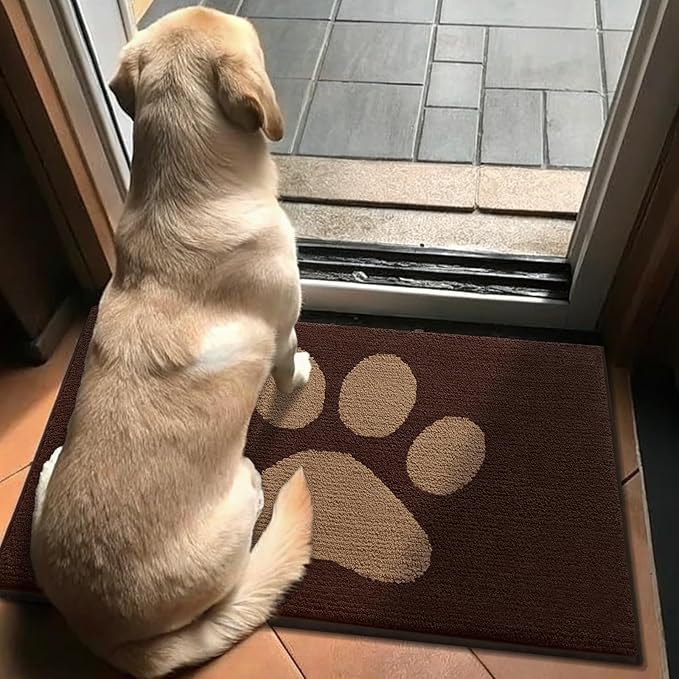 Buganda Dog Door Mat for Muddy Paws, Absorbent Dirt Trapper Non Slip Indoor - Image 7