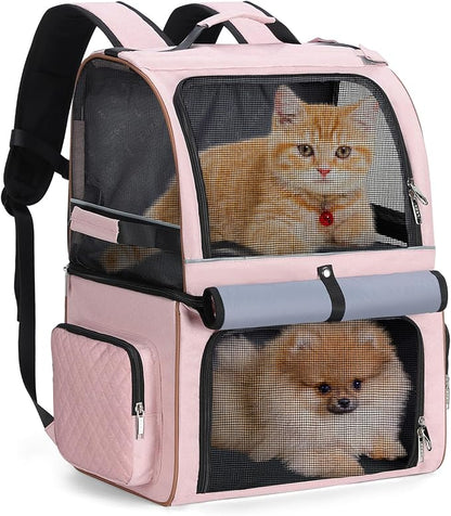 Lekebobor Double Cat Backpack Carrier by LEKEBOBOR