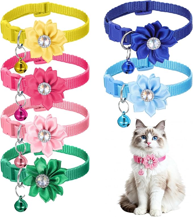 6 PCS Cute Cat Collar Breakaway by Unknown