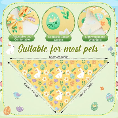 Weewooday 50 Pcs Easter Dog Bandanas Bulk - Image 3