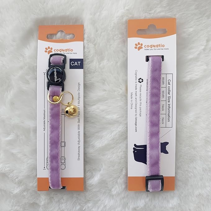 Safety Quick Release Cat Collars, Double Velvet - Image 2