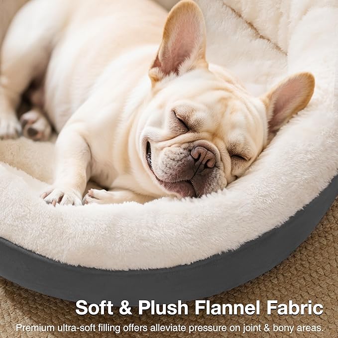 Love's cabin Round Donut Cat and Dog Cushion Bed, 30in Pet Bed - Image 7