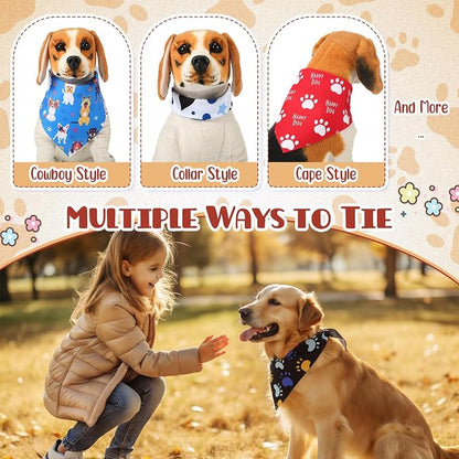 Kacctyen 50 Pcs Dog Bandanas Bulk Large Bandanas - Image 4