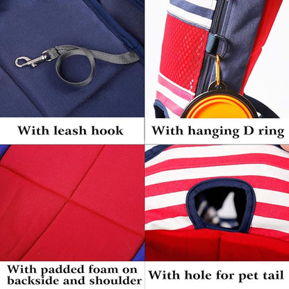 Lifeunion Legs Out Dog Carrier Backpack Hands-Free Adjustable Pet Travel Carrier - Image 3