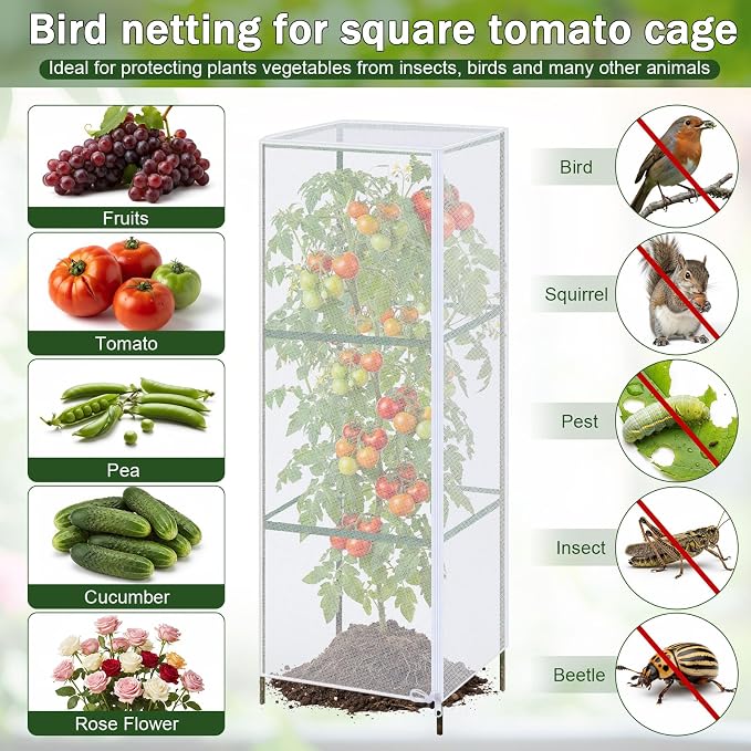 6 Pcs Garden Bird Netting Plant Cover - Image 5