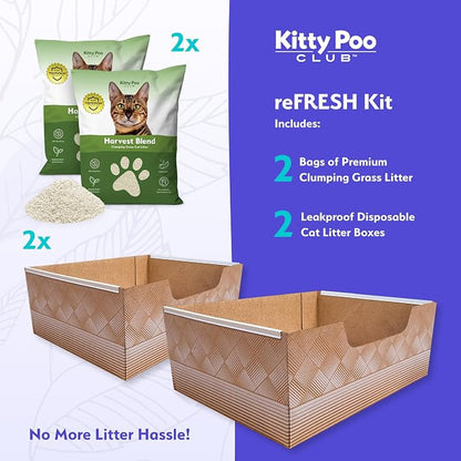 Kitty Poo Club Leakproof Disposable 2-Pack Cat Litter Box - Image 2