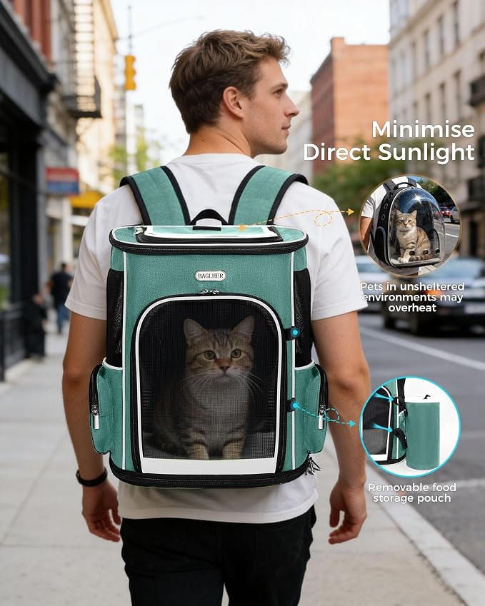 BAGLHER Expandable Cat Carrier Backpacks, Retractable Pet Carrier Backpack - Image 8