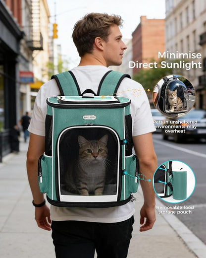 BAGLHER Expandable Cat Carrier Backpacks, Retractable Pet Carrier Backpack - Image 8