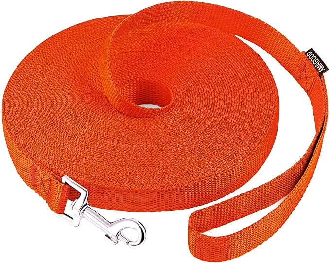 AmaGood Dog/Puppy Obedience Recall Training Agility Lead-15 ft 20 ft 30 ft 50 by DOGLEASH