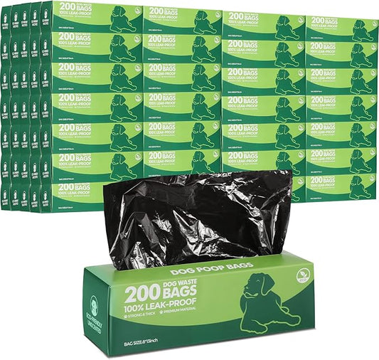 Sherr 20 Boxed Rolls 4000 Counts Dog Poop Bags Bulk Leak Proof Dog Waste Bags by Sherr