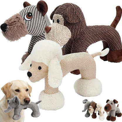 Linen Safari Companions, Squeaky Dog Chew Animals, by Unknown