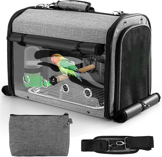 Sanmoncare Bird Carrier Bag Cockatiel Travel Cage by Sanmoncare