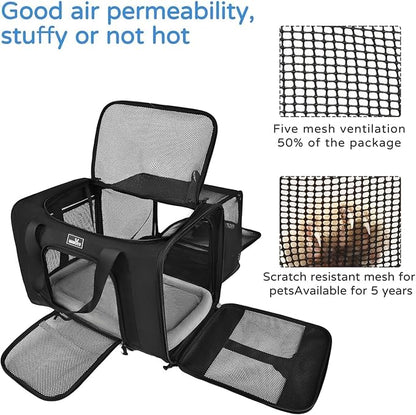 Dog Carriers for Small Dogs, Cat Carrier Travel, Expandable, Collapsible - Image 9