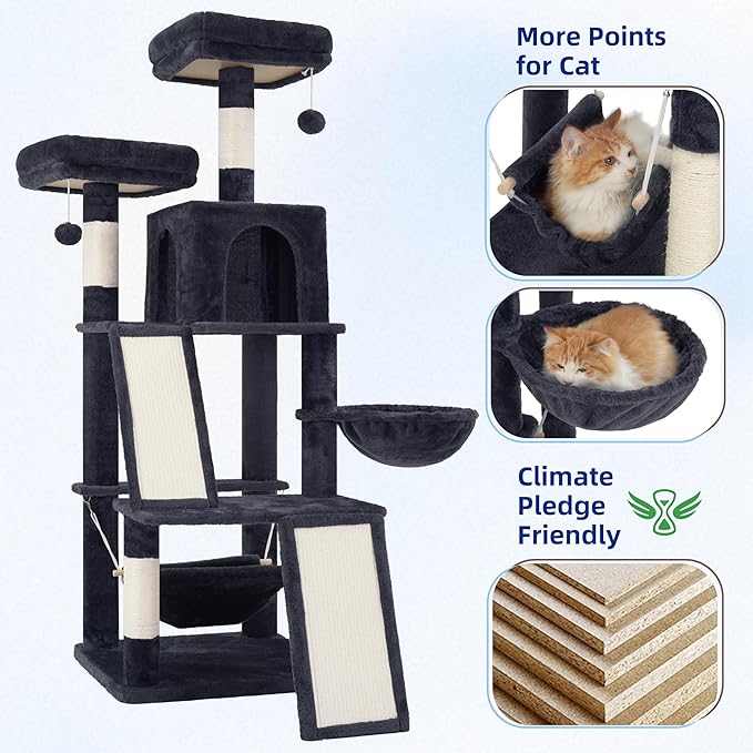Multi-Level Cat Tree for Indoor Cats, Cat Tower - Image 6