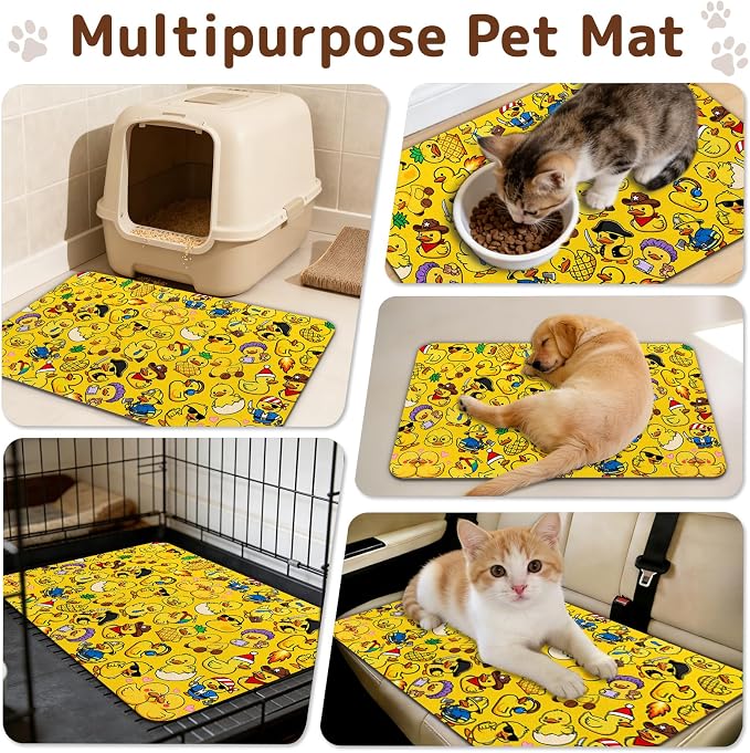 Dog Food Mat for Bowls, Absorbent Quick Dry Dog Cat Mats for Food and Water - Image 6