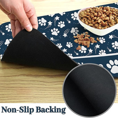 Personalized Dog Food Mat Custom Pet Feeding Absorbent Mats - Image 4