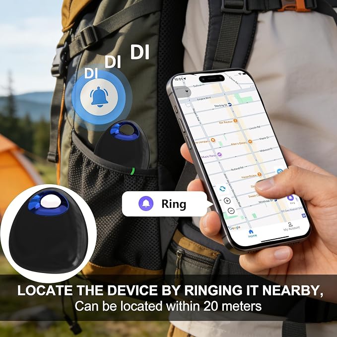 GPS Pet Tracker with Apple Find My Network, Android Compatibility, Real-Time - Image 3