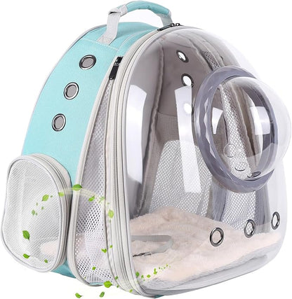 Large Cat Backpack Carrier, 20 Pounds Cat Carry Bookbag, Space Capsule by halinfer