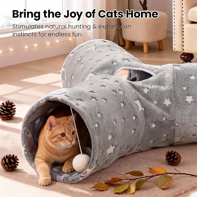 Tempcore 3-Way Collapsible Cat Tunnel Toy - Image 5